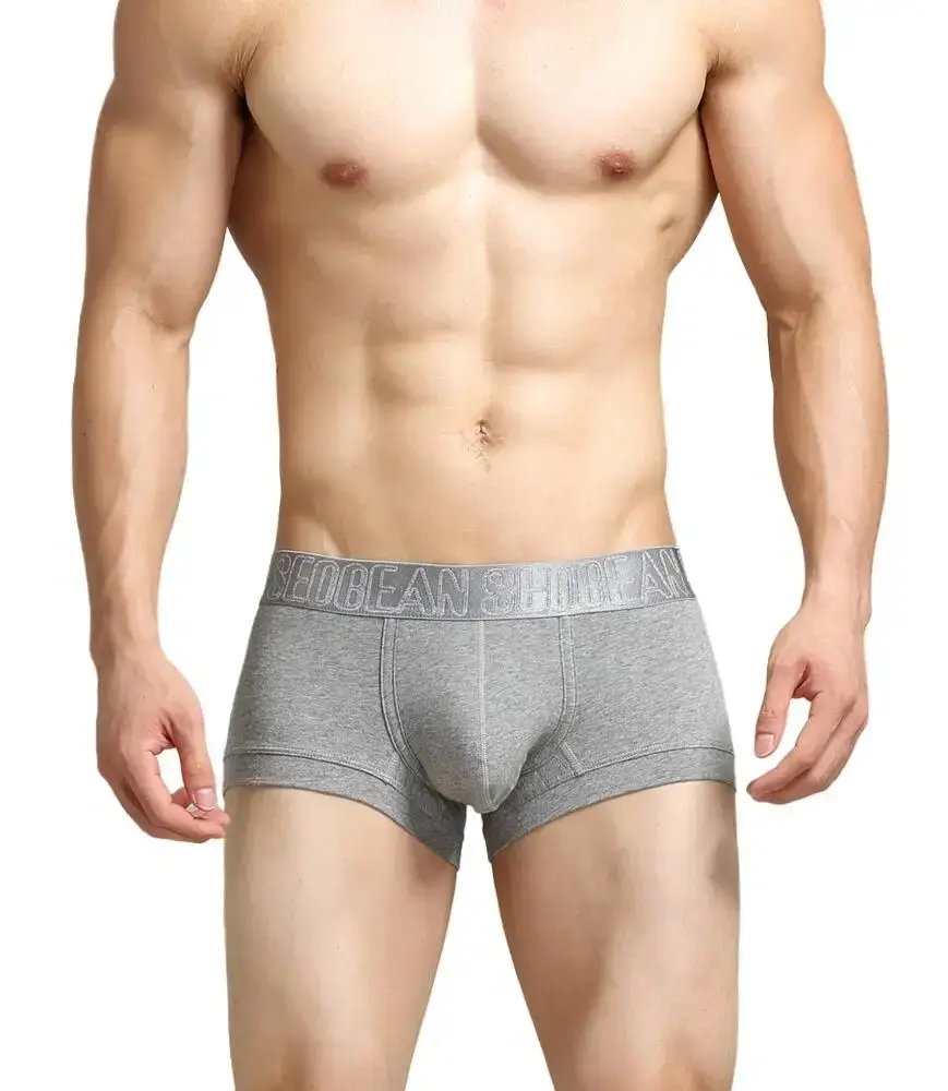 Men's Boxers Cotton Underwear Boxer Shorts Sexy Men Boxer Briefs Solid Color Underpants Boxer For Man — image 24