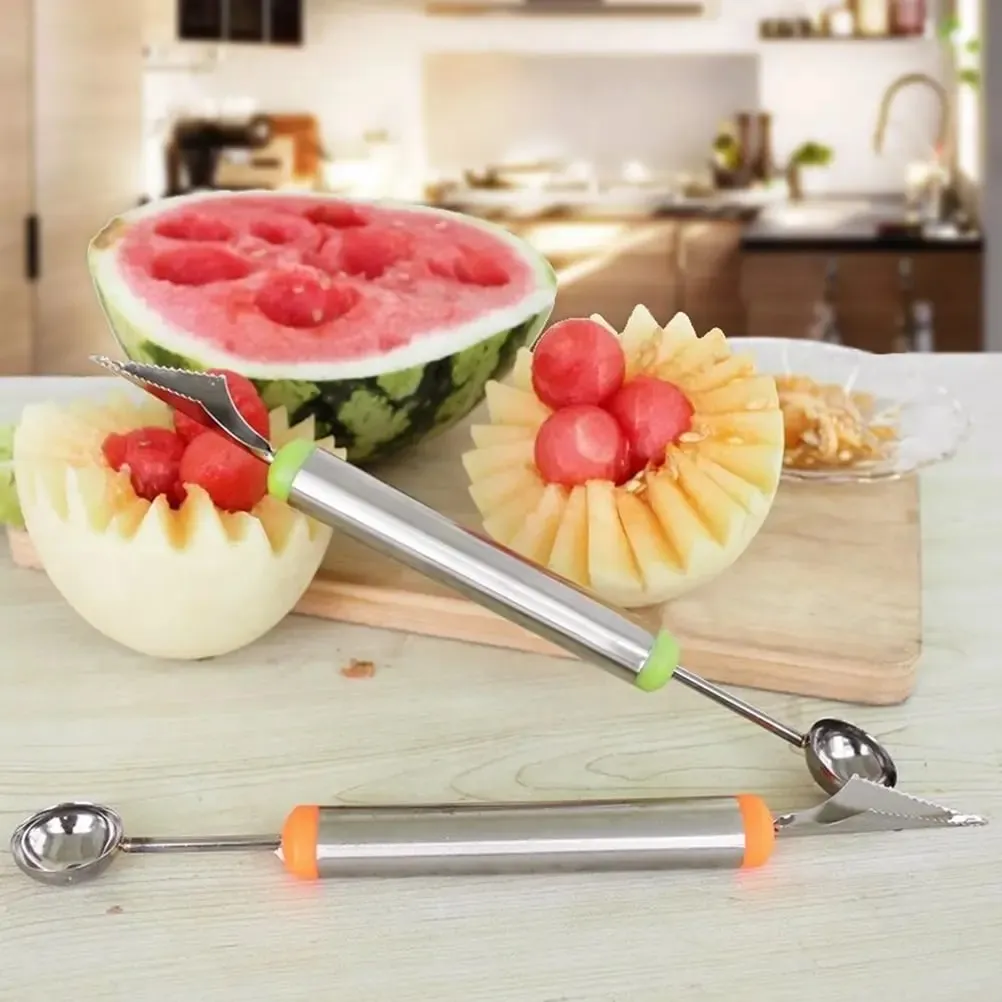 Fruit Platter Carving Knife Melon Baller Spoon Ice Cream Scoop Watermelon kitchen gadgets accessories Slicer Tools — image 5
