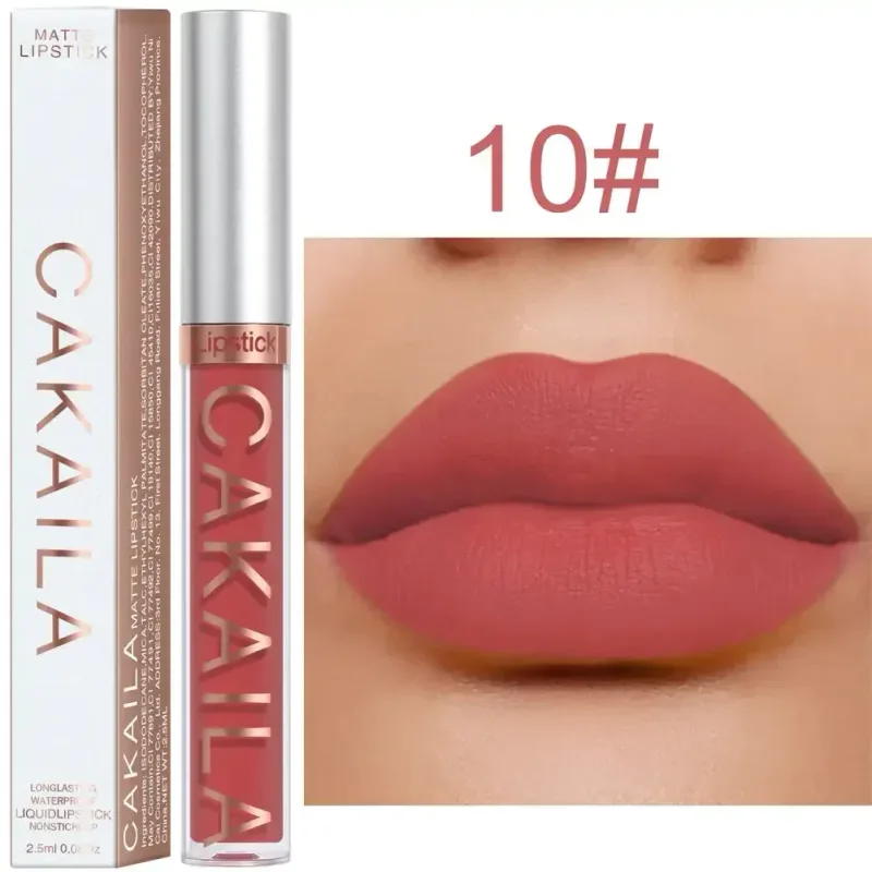Lip Gloss Waterproof Matte Liquid Gincu Tahan Lama Baldu Lipgloss Tiub Tint Pigmen Bogel Kosmetik Makeup Bibir — image 17