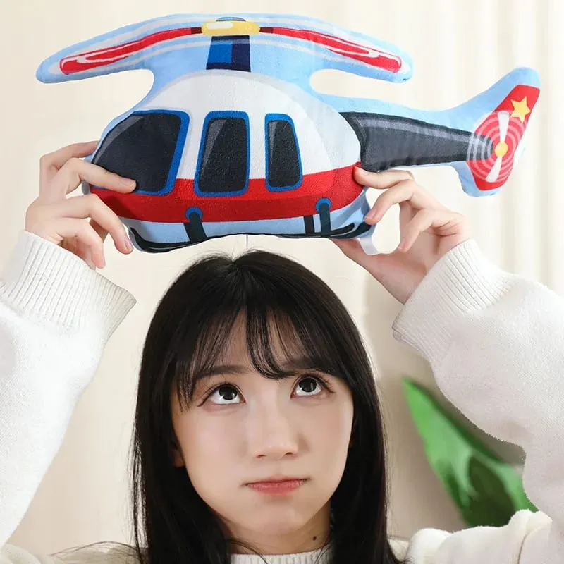 Trasporto pubblico colorato peluche cuscino imbottito escavatore moto serbatoio aereo divano decorazione della stanza cuscino uomini presenti — image 9