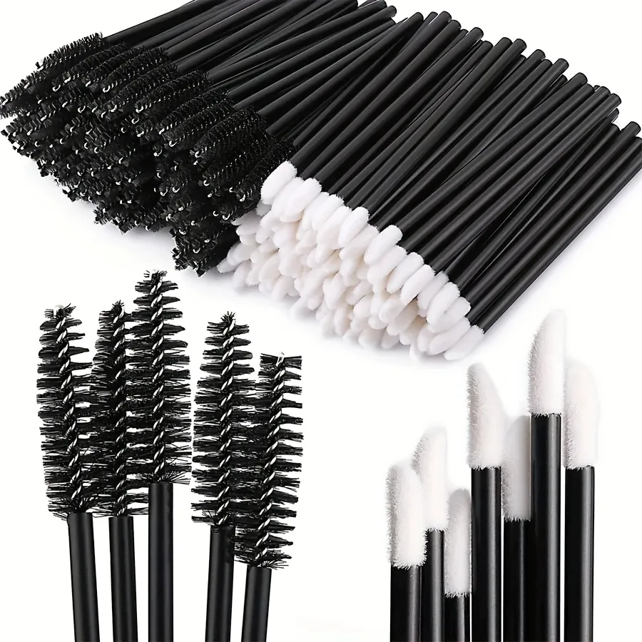 Ensemble de pinceaux de maquillage jetables, 250 pièces, pinceaux pour sourcils/Mascara/Eyeliner, avec boîte de rangement, outils cosmétiques professionnels pour Salon — image 4