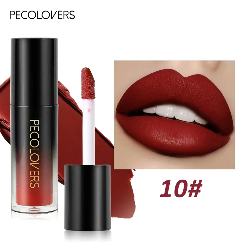 หลายสี Matte Velvet ลิปกลอสกันน้ำ Long-Lasting Non-Stick CUP Smooth ลิปสติกใช้สีสูง Rendering — image 24