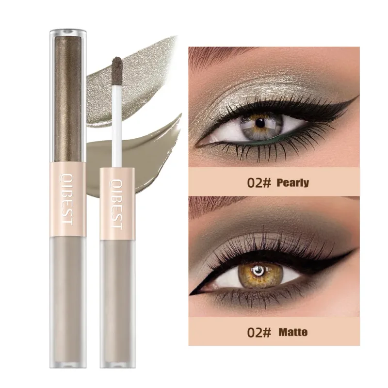 2 In 1 Stick Pearly Matte Lidschatten Creme Glatte Nude Augen Make-Up Flüssige Kontur Schatten Stick Wasserdicht Schimmer Hohe licht Stift — image 9