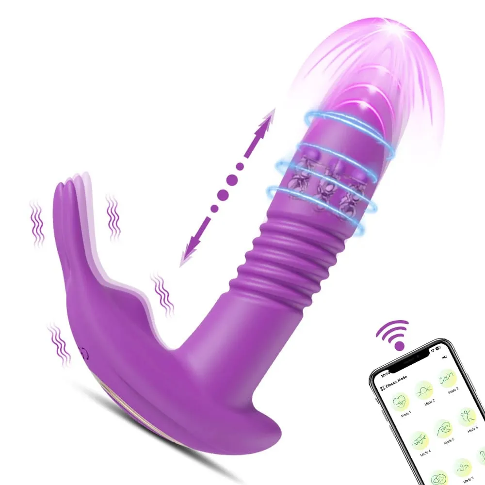 Kadınlar için APP Sokma Vibratör Dönen Teleskopik Yapay Penis Bluetooth G Noktası Klitoris Stimülatörü Seks Oyuncak Kadın Mastürbasyon — image 6