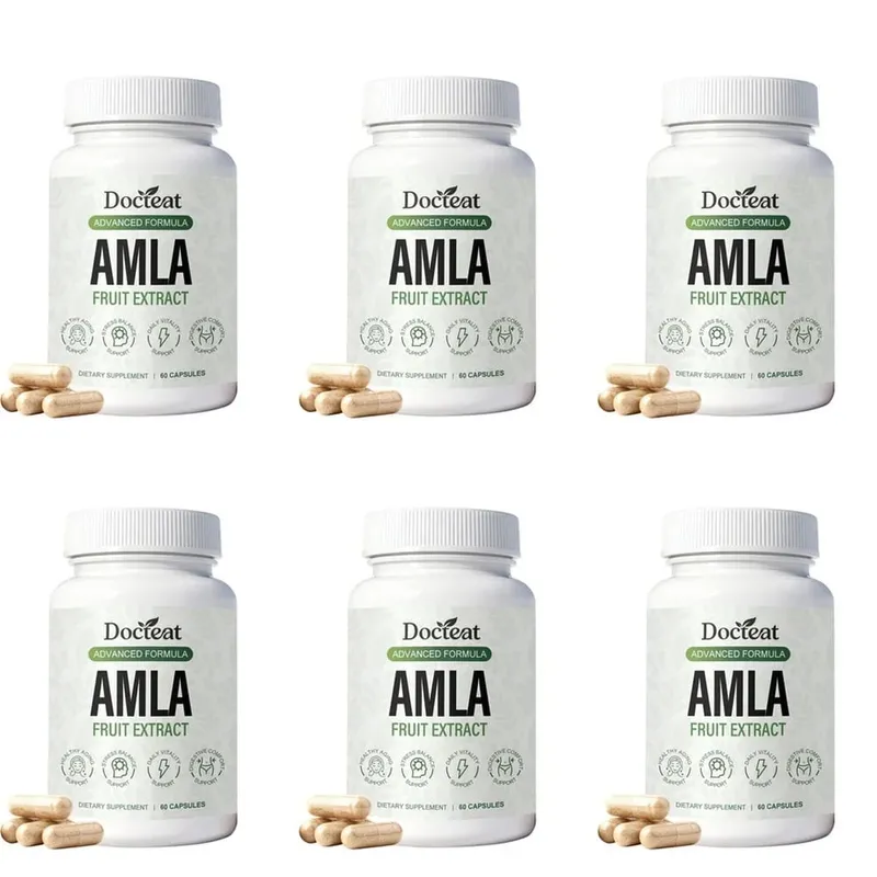 Κάψουλες Docteat Amla Fruit Extract Κάψουλες ανοσοποιητικής λειτουργίας Υποστήριξη για την υγεία του δέρματος με βιταμίνη C B3 CoQ10 PQQ 60 κάψουλες — image 12