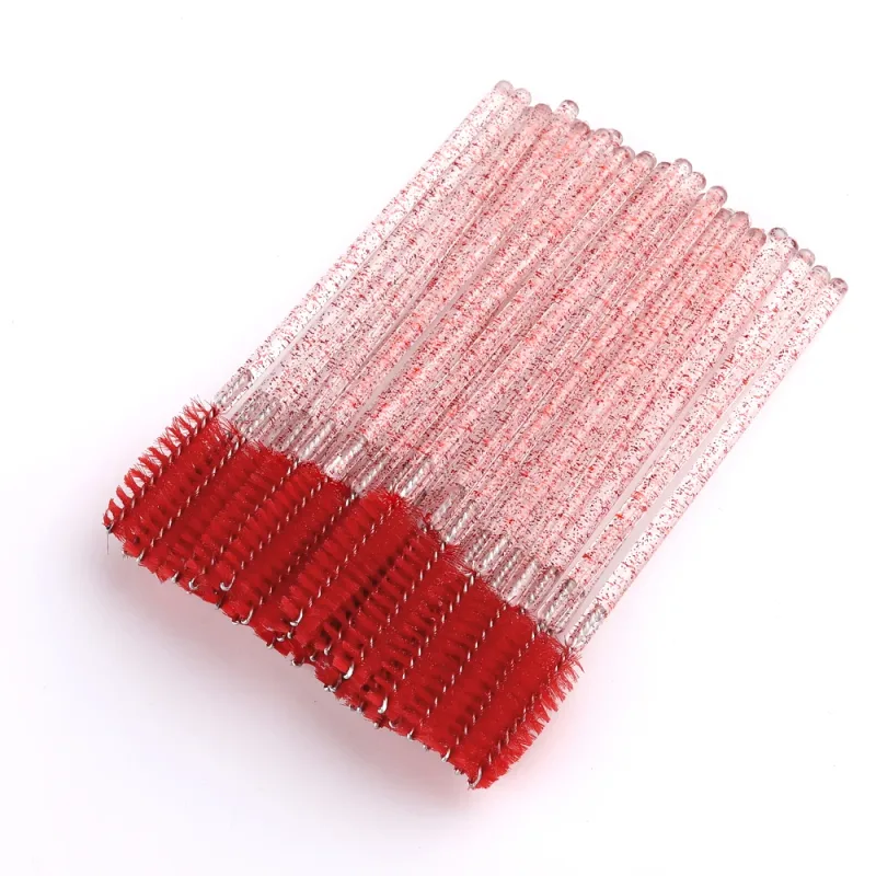 50 ชิ้น Disposable แปรงขนตา Extension คริสตัล Eyebrow แปรงมาสคาร่า Eye Lashes ชุดเครื่องมือเครื่องสำอางค์แต่งหน้าความงาม — image 11