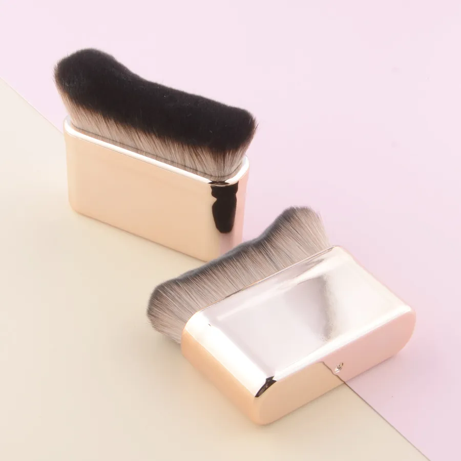 1ks Big Angled Foundation Make-up štětce Liquid Bronzer Make-up brushes Wavy Powder Face základní kosmetické nástroje Přenosné — image 1