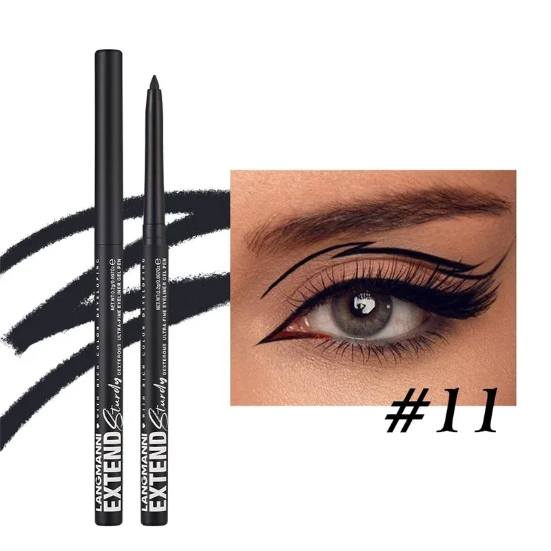Wasserdichter Eyeliner-Gelstift, goldbraun, liegender Seidenraupenstift, weich, leicht zu tragen, hochpigmentierter, mattierter Eyeliner, dauerhaft glänzendes Augen-Make-up — image 14