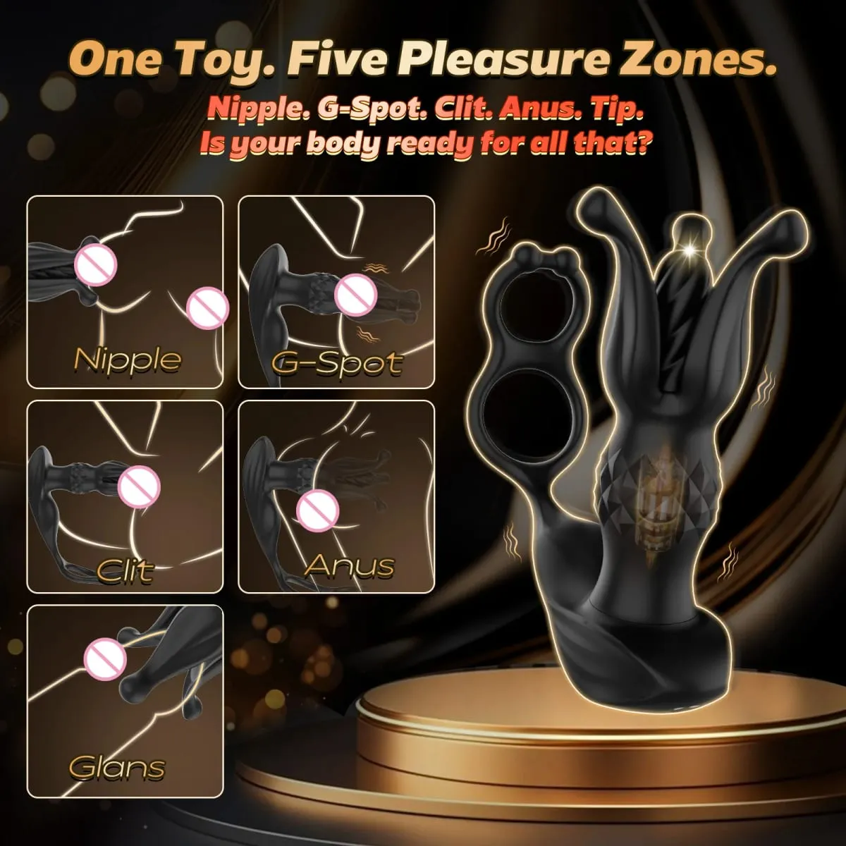ชาย Anal Prostate Massager Vibrator รีโมทคอนโทรล Thrusting Dildo Vibrating Butt ปลั๊กแหวน Cock เพศของเล่นสำหรับผู้ชายผู้หญิง — image 4