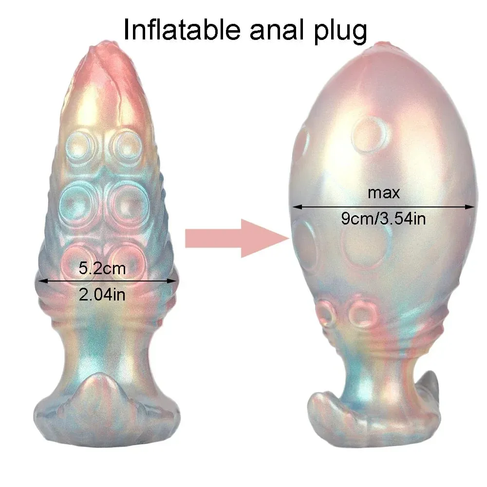 Dog Knot anální dilda nafukovací Buttplug max 11cm obrovský anální dilatační kolík sexuální hračky pro ženy muži BDSM G-Spot masáž prostaty — image 4