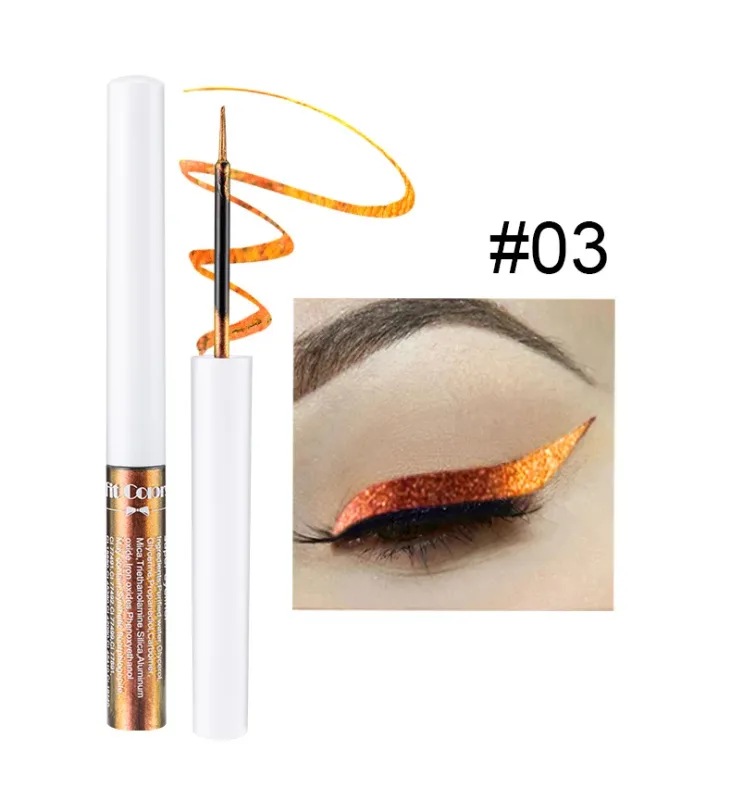 6 Farben Golden Chameleon Flüssig-Eyeliner-Set, wasserfest, langlebig, Diamant-Glitzer, metallischer Eyeliner, glänzende Make-up-Kosmetik — image 9