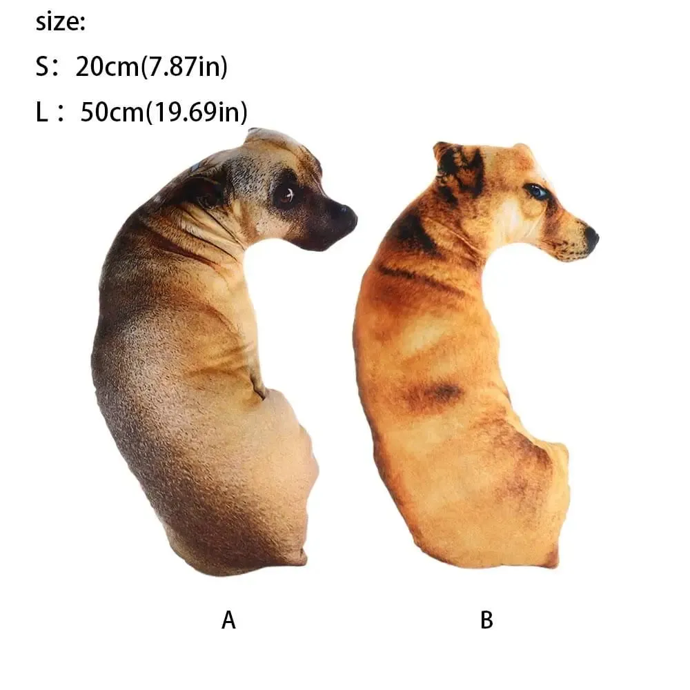 Toy 3D Lifelike Animal Throw Pillow Soft Plush Dog Pillow Creative Cushion Office — image 7
