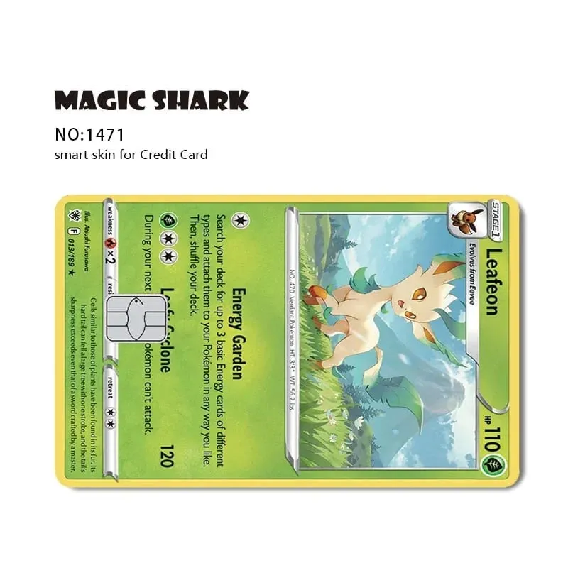 2025 New Pokemons Charizard Blastoise Bulbasaur Eevee Metwo Sticker Film Skin Cover for Credit Debit Card — image 17