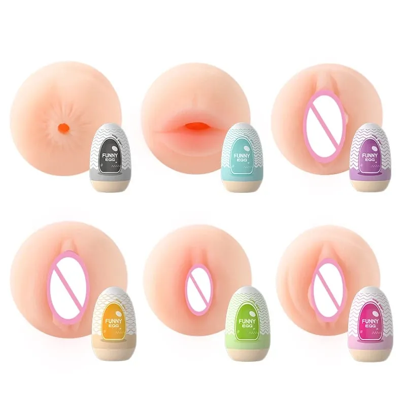 Cups Masturbator Ei Draagbare Stimulator Penis Massager Zacht Rubber Volwassen Speeltjes voor Mannen Realistische Vagina Pocket Kut — image 2