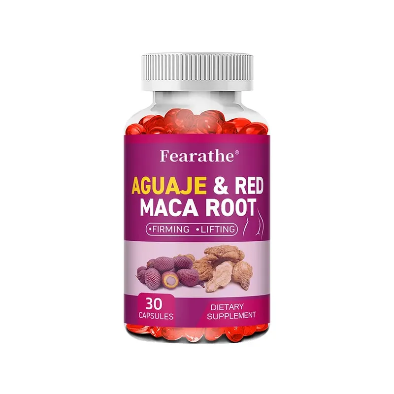 Organic Aguaje with Red Maca Root Extract Supports Full & Firming Buttocks and Immune Health 120 Capsules