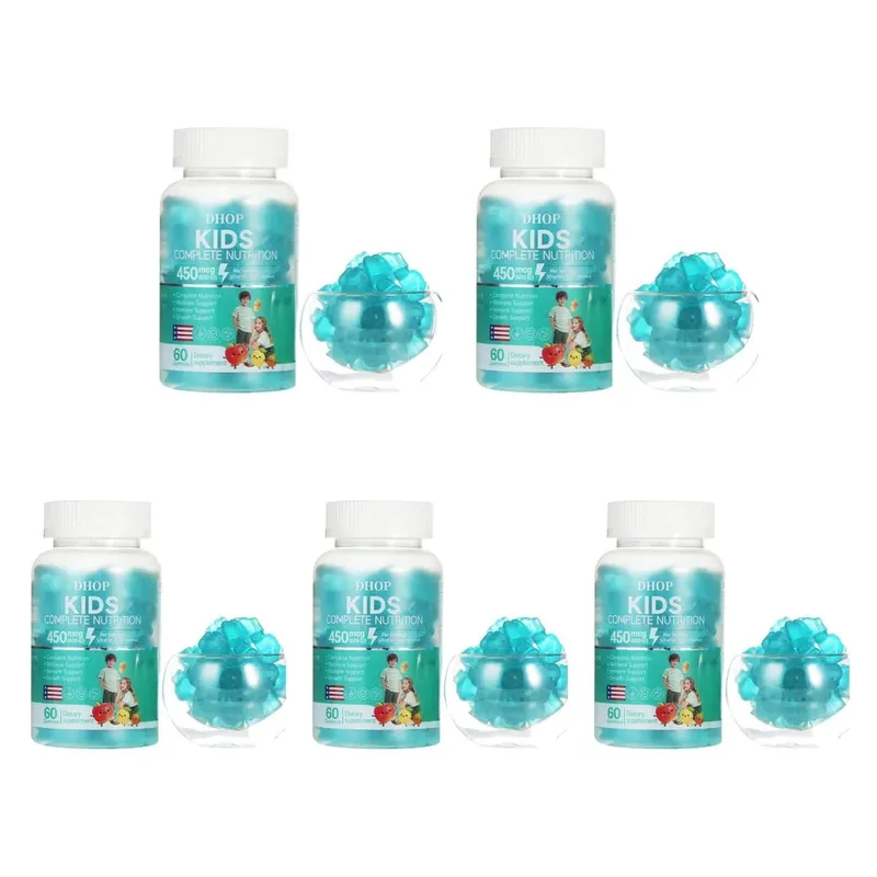 Gummies multivitamines pour enfants vitamine D3 C Zinc B vitamines soutien immunitaire bien-être quotidien Nutrition saveur de fruit 60 Gummies — image 11
