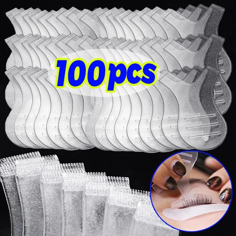 Şeffaf Y Şekli Kirpik Kaldırma Fırçası Yeniden Kullanılabilir Plastik Greft Perma Mini Tarak Makyaj Kirpik Fırçaları 3D Bigudi Fırça Aracı Aksesuarı — image 1