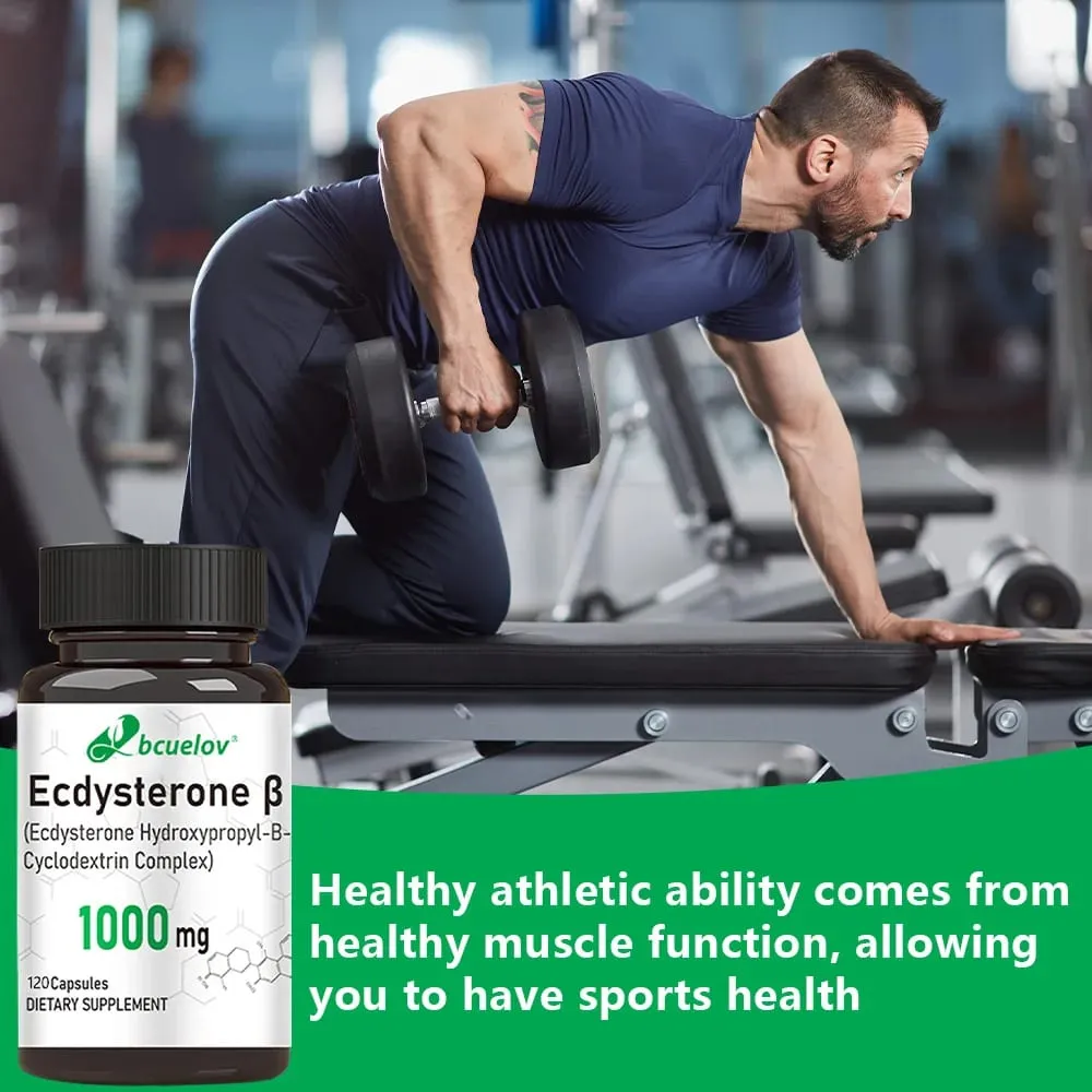 Ecdysterone Supplement 1000 mg - Enhanced Energy Levels Increased Muscle Strength 30/60/120 Capsules — image 6