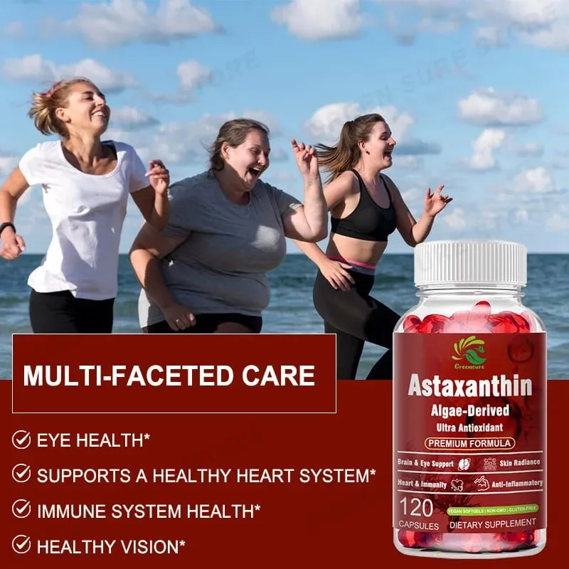 Astaxanthin 12mg kapsler - Beskytter hjernens kognition og accelererer stofskiftet - Beskytter øjenled og huds sundhed — image 5