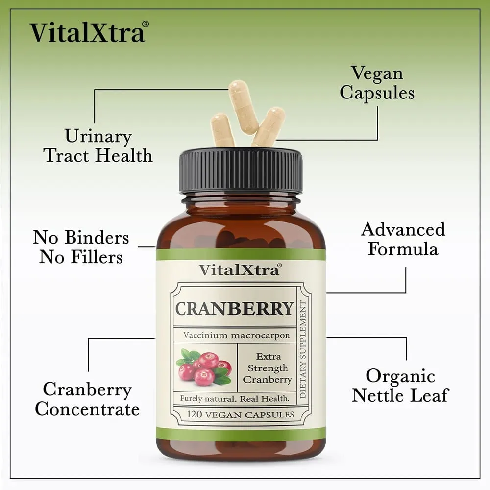 Capsules de canneberges extra fortes – 12 500 mg de canneberges fraîches par capsule optimisent la santé des voies urinaires – Végétalien — image 3