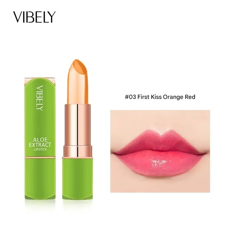 Stimmungsverändernder Lippenbalsam mit 7 Farben, natürlicher Aloe Vera, langanhaltender, feuchtigkeitsspendender Lippenstift für farbveränderndes Make-up für Frauen — image 12