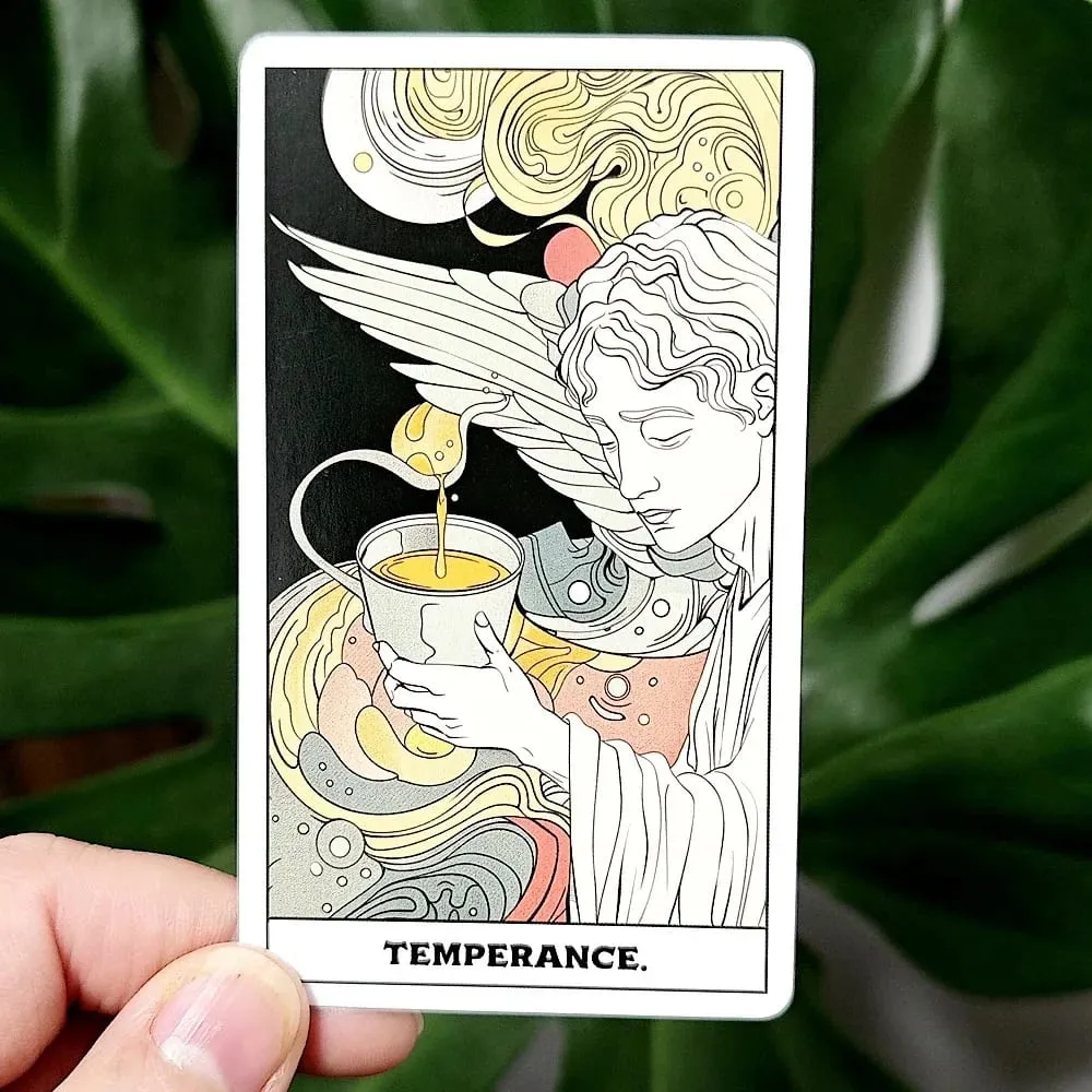 Jeu de Tarot fantôme 10.3x6cm, 78 cartes de Tarot colorées basées sur le système Rider Waite — image 4