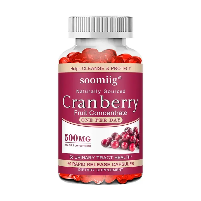 Kapsul Cranberi Organik - Kaya dengan Vitamin C Menyokong Saluran Kencing dan Kesihatan Pundi Kencing Menggalakkan Detoksifikasi Pembersihan — image 9