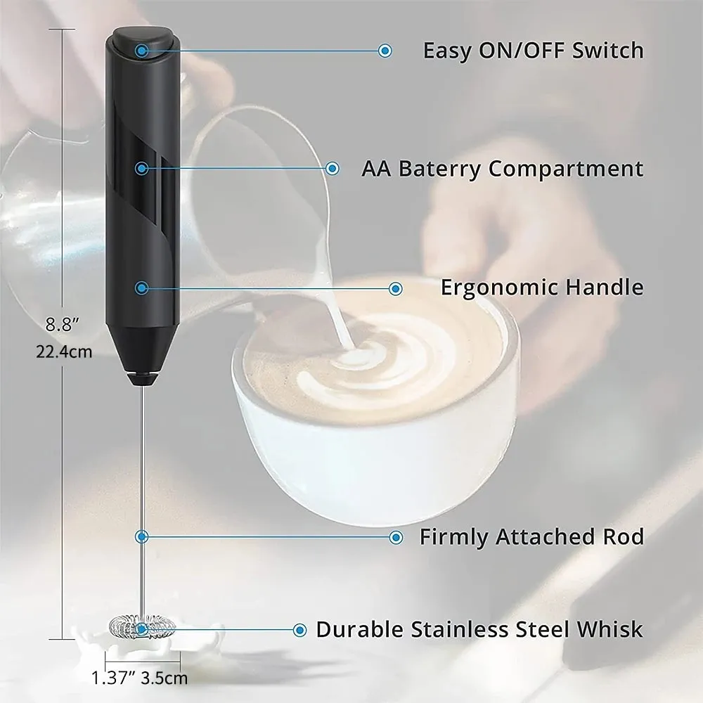 Pembuat Kopi Buih Susu Elektrik Pembuat Kopi Pemukul Pemukul Pembuat Buih Minuman Pengadun Dengan Stand Dapur Susu Kopi Alat Kacau Telur — image 6