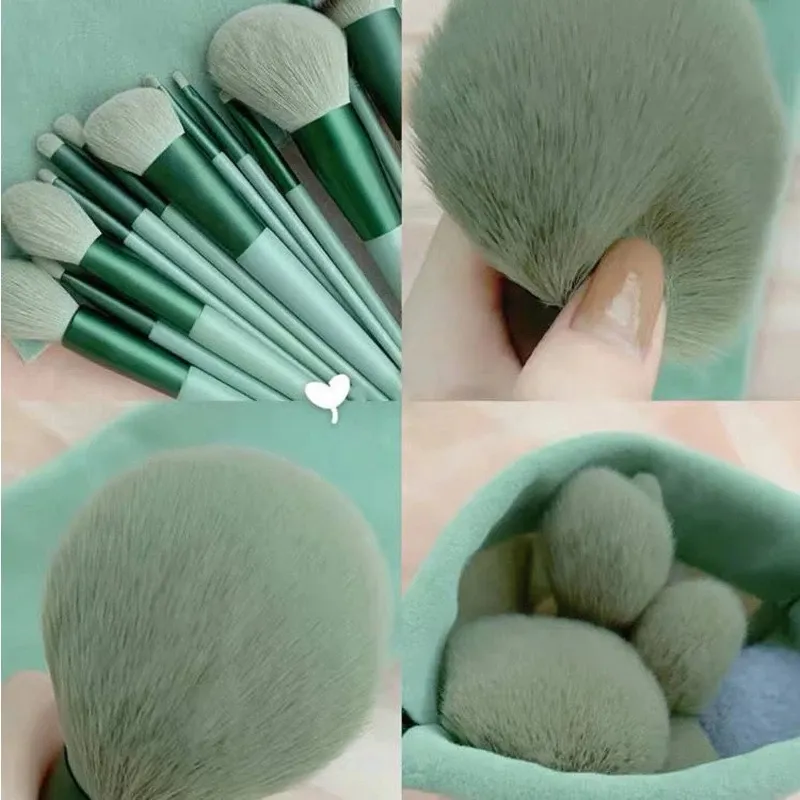 Professional 13PCS Makeup Brushes Set 2 Powder Puff Sponge for Cosmetics Foundation Blush Eyeshadow Blending Brush Beauty Tools — image 3