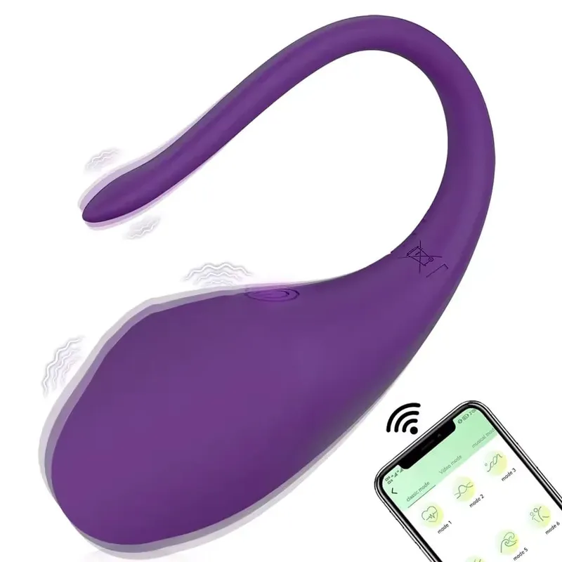 Vibromasseur œuf puissant portable, contrôle par application, stimulateur Vaginal clitoridien de Type U pour Couples, Massage du point G, jouet sexuel pour femmes de 18 ans et plus — image 9