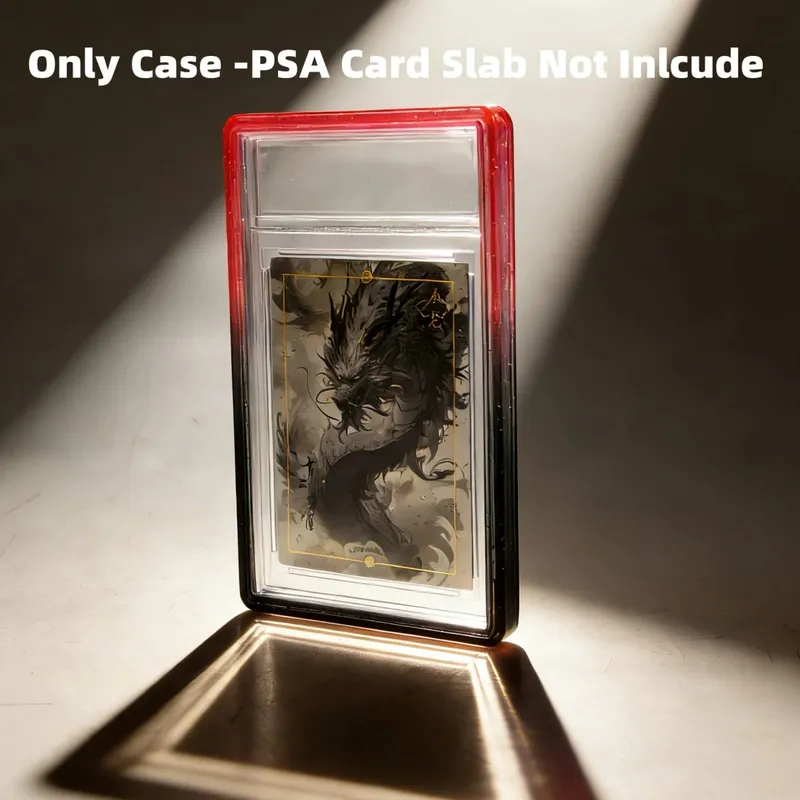 Glitzernde TPU-Slab-Stoßstangenschutzhülle mit schützender Haut und transparenter Rückseite für PSA 35PT-Sammelkarten — image 9