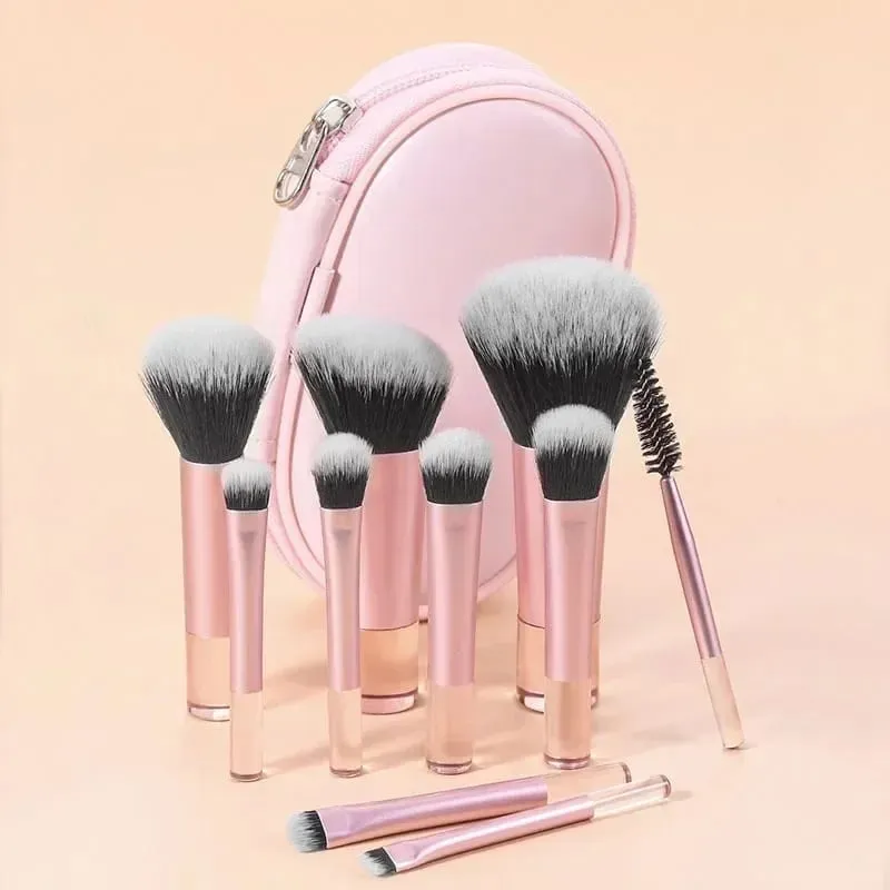 10 pezzi/borsa Mini set di pennelli per trucco ombretto in polvere fondotinta fard frullatore correttore strumenti per trucco di bellezza pennello professionale — image 6