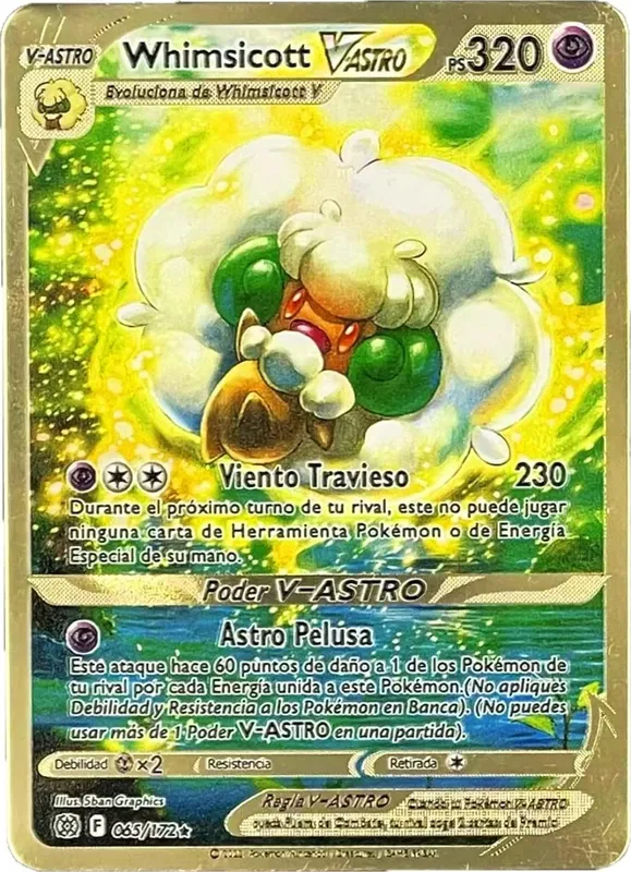 Pokemon Metal Cards in Spanish Pikachu Arceus Charizard DIY Trading Flash Card Anime Cartoon Gift — image 16