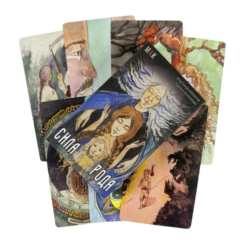 Russische СИЛА РОДА Oracle Kaarten Een 45 Tarot Waarzeggerij Edition Dek Borad Games Speelkaarten