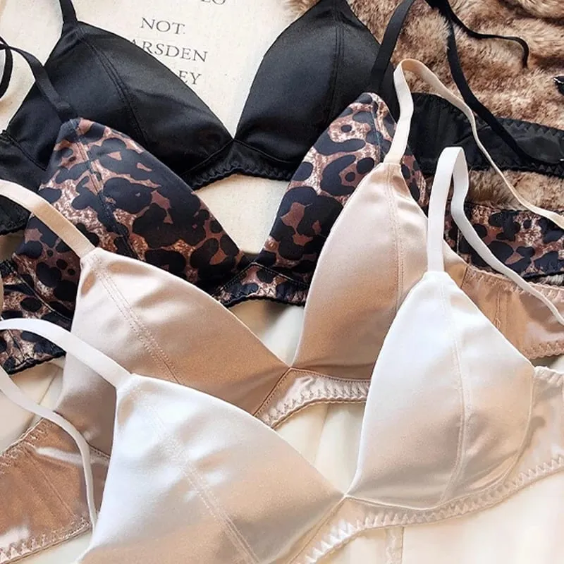 Reggiseno a coppa triangolare francese senza cicatrici, intimo da donna, tessuto sottile e confortevole, anti-cedimento, senza set di reggiseni con anelli in acciaio