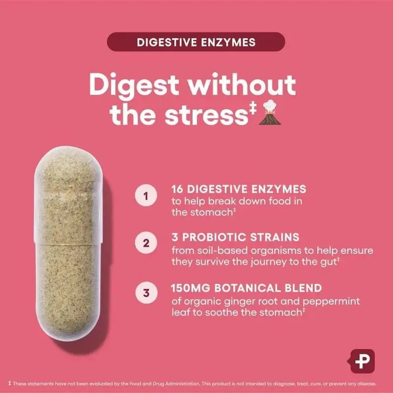 Digestive Enzymes - Gut Health Multi Enzymes Organic Prebiotics & Probiotics for Digestive Health — image 4