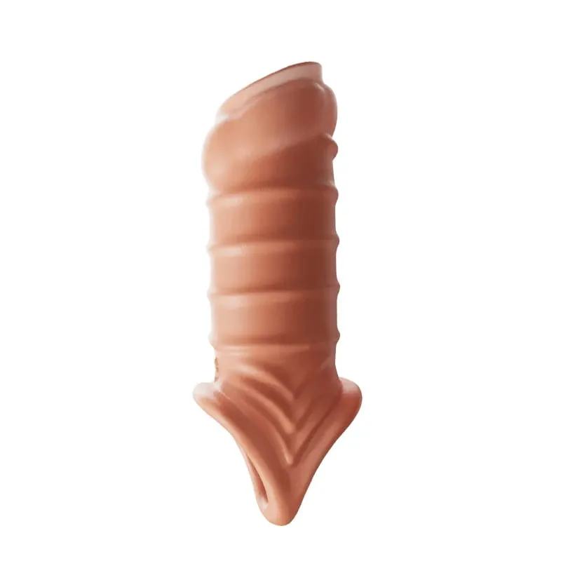 Anneaux de pénis pour hommes retardent l'éjaculation préservatif Extension de manchon de pénis étendre gode adulte Plug Anal jouets sexuels pas de vibrateur pour les femmes — image 15