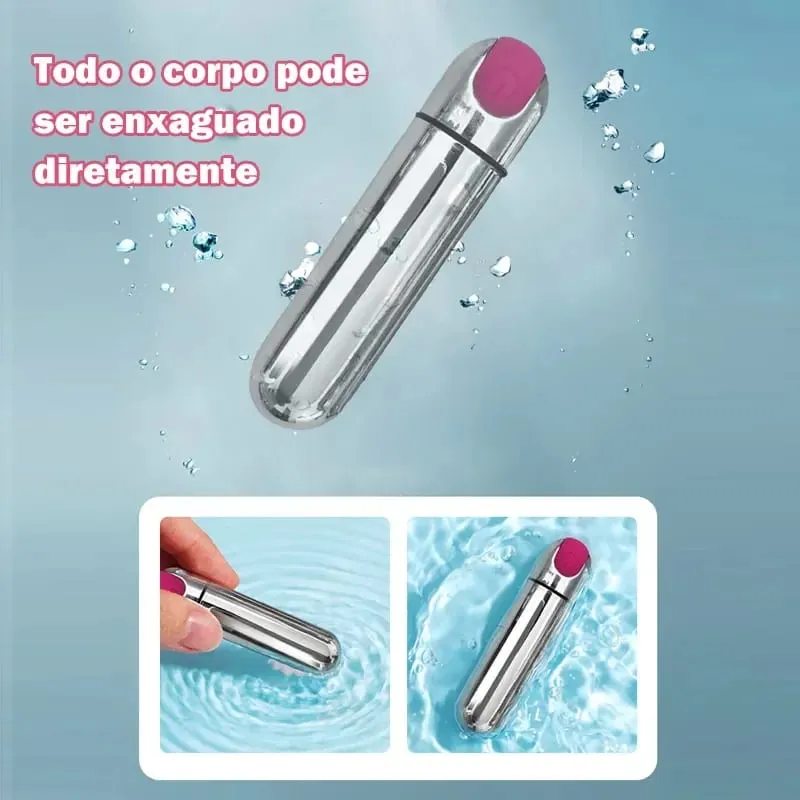 Mini Bullet ผู้หญิง Vibrator Vibrating G-Spot ช่องคลอดกระตุ้น Strong Shock Dildo Clitoris นวดเพศของเล่นสำหรับผู้หญิง — image 4