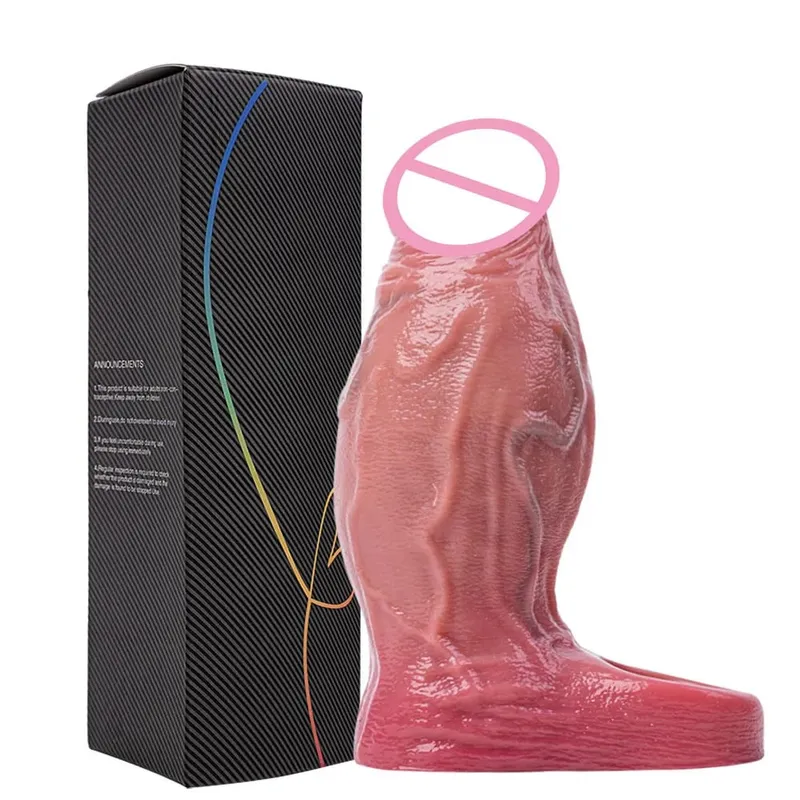 Silikone Large Dildo Genanvendeligt Penis Sleeve Open-ended Design med Dick Enlarger Silikone Mandlige Masturbator Sexlegetøj til Mænd 18+