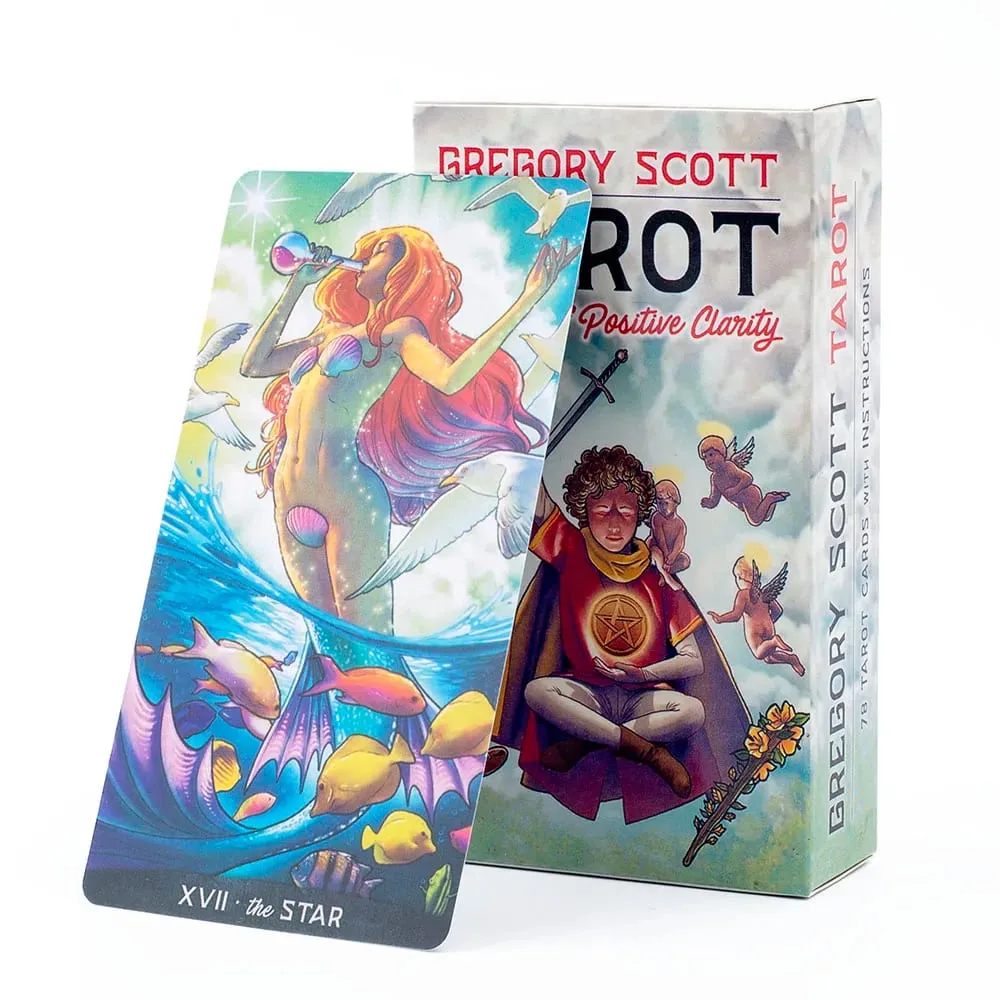 Gregory Scott Tarot Mazzo da 78 carte per giochi da tavolo di divinazione con visioni inglesi, intrattenimento per feste e attività ricreative sul desktop — image 1