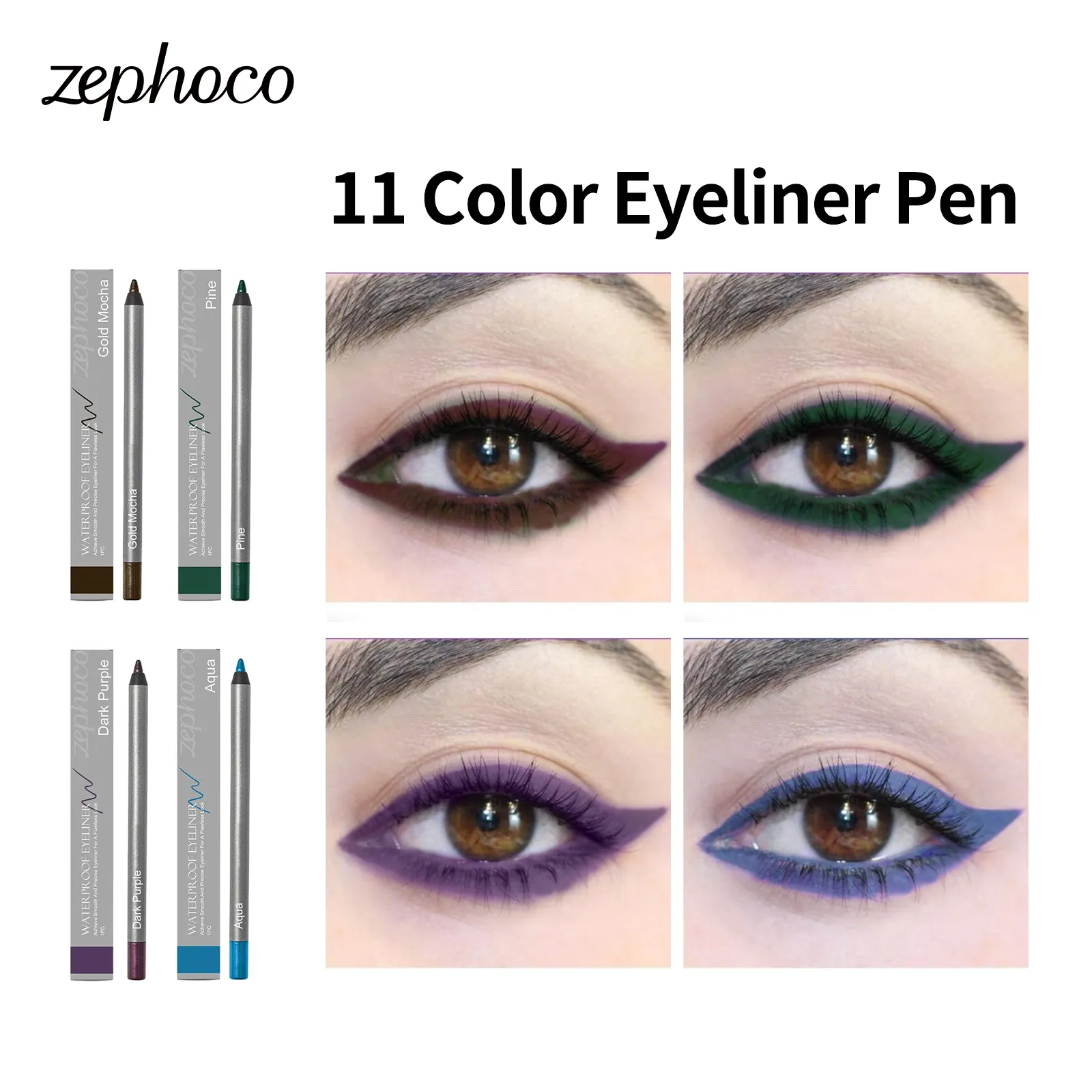 ปากกาอายไลเนอร์กันน้ำธรรมชาติ Outline Line Quick-Drying เริ่มต้น Eye แต่งหน้า Anti Smudge อายไลเนอร์แต่งหน้าเครื่องสำอาง — image 2