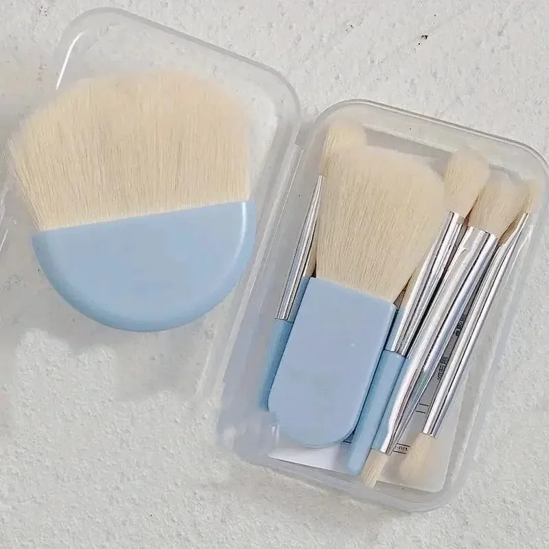 6Pcs Mini Makeup Brushes Set With Box Portable Cosmetic Powder Foundation Blush Blending Concealer Make Up Brushes Makeup Tool — image 4