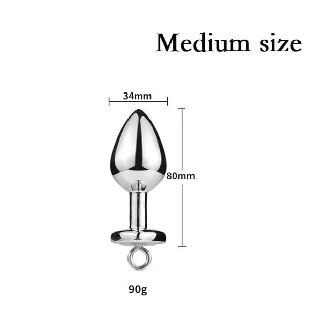 Piccole medie grandi perline anali Butt plug Morsetti per capezzoli di perle Set con catena Clip per seno in metallo Bondage Coppia schiava Gioco Giocattolo del sesso — image 22