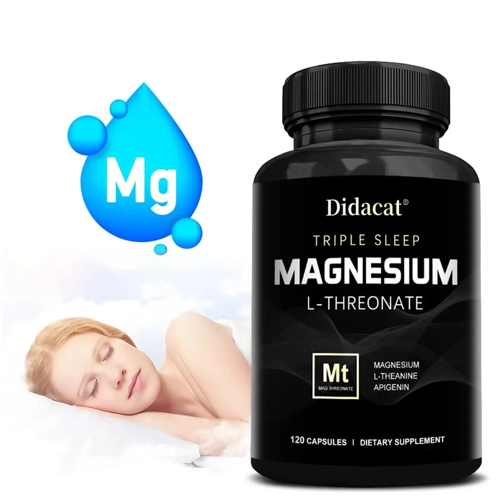 Magnesium L-threonate Capsules - Enhance Concentration Memory Promote Brain Health Improve Sleep Quality Reduces Fatigue — image 2