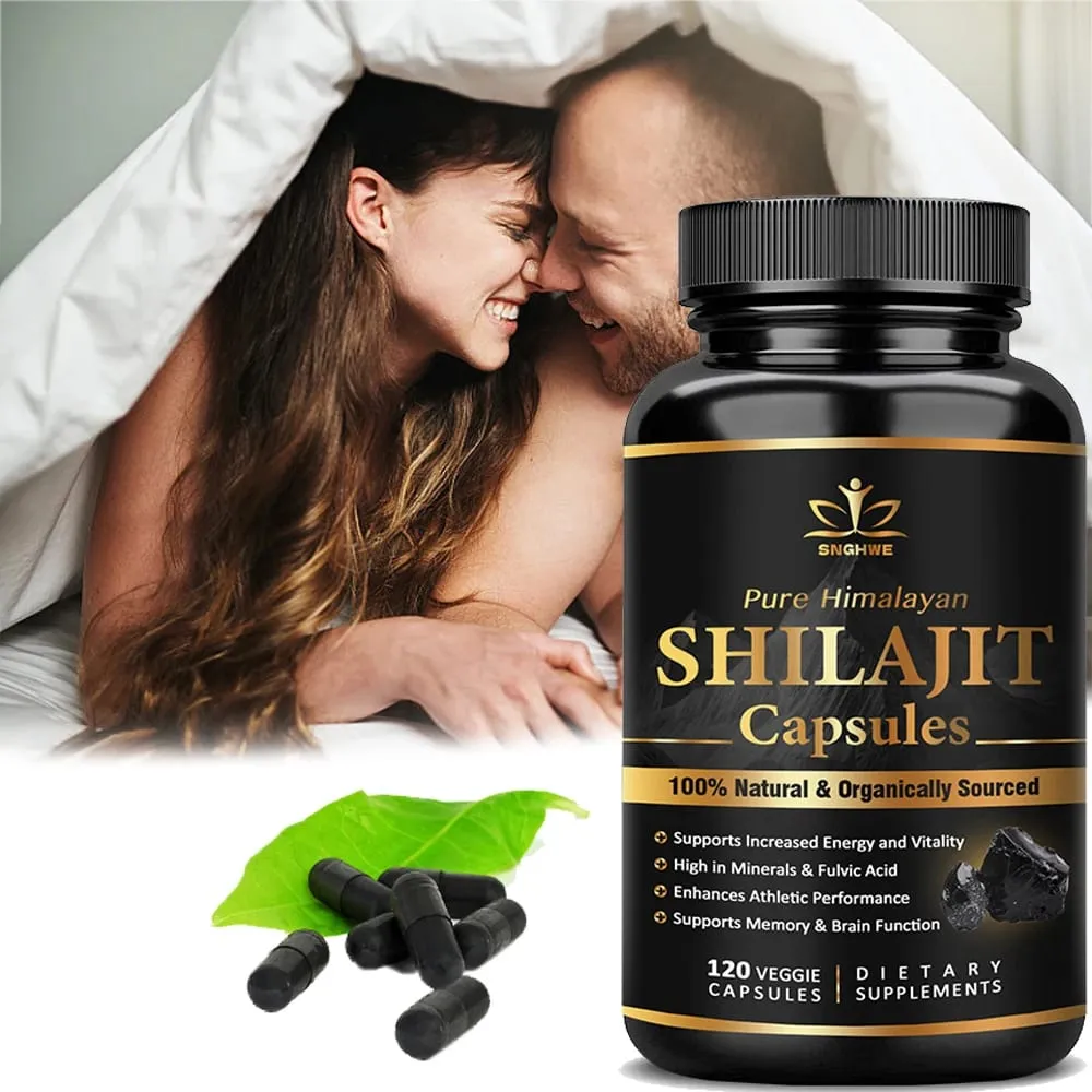 Shilajit Pure Himalayan Organic-Shilajit Integratore con purezza Alto dosaggio e potenza per forza energetica e immunità Uomini e donne — image 1