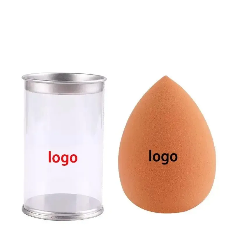 Esponja de maquillaje cosmética hidrófila, esponja sin látex, lavable, con logotipo personalizado, 50 Uds.