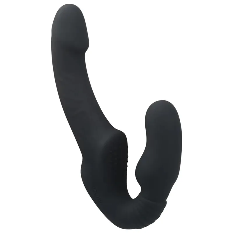 Vibromasseur gode sans bretelles avec télécommande pour femmes Couples lesbiens G Spot jouets sexuels avec stimulateur de Clitoris adulte — image 8