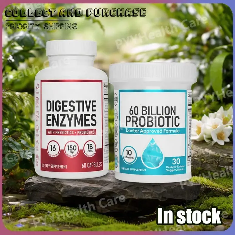 Probiotické kapsle pro více kmenů Probiotické s organickými prebiotiky Denní doplněk pro zdraví trávení — image 1