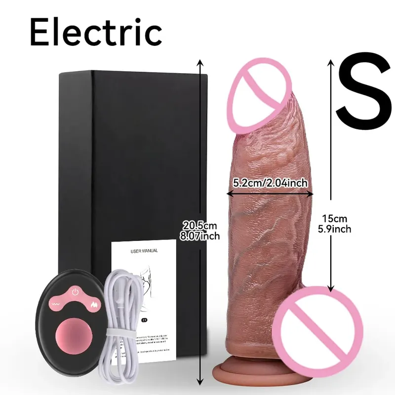 Dicker Dildo-Vibrator für Frauen, realistische Dildos, Penis-Fernbedienung, stoßend, beheizte Vibratoren, Sexspielzeug, Anal-G-Punkt-Stimulatoren