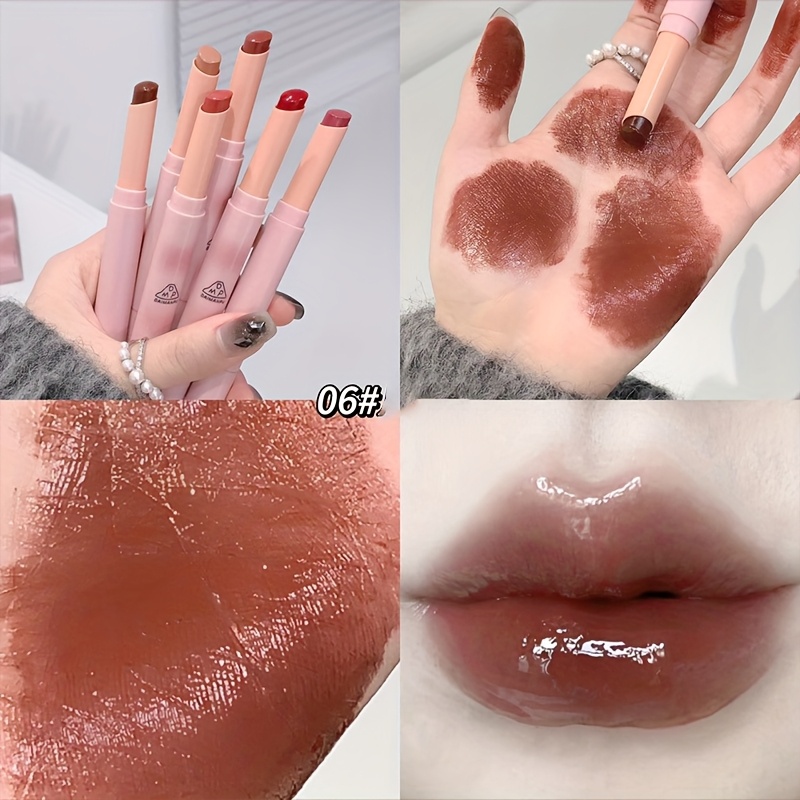 Rossetto idratante con lucentezza a specchio - tinta labbra waterproof a lunga tenuta in tonalità rosate per tutti i tipi di pelle — image 8